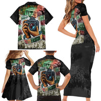 Heritage in Frames Civil Rights Leaders Family Matching Short Sleeve Bodycon Dress and Hawaiian Shirt African-American Photography - Wonder Print Shop