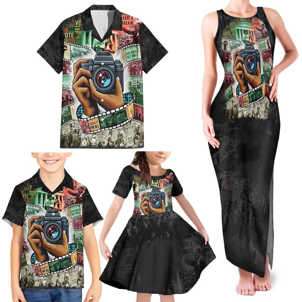 Heritage in Frames Civil Rights Leaders Family Matching Tank Maxi Dress and Hawaiian Shirt African-American Photography - Wonder Print Shop