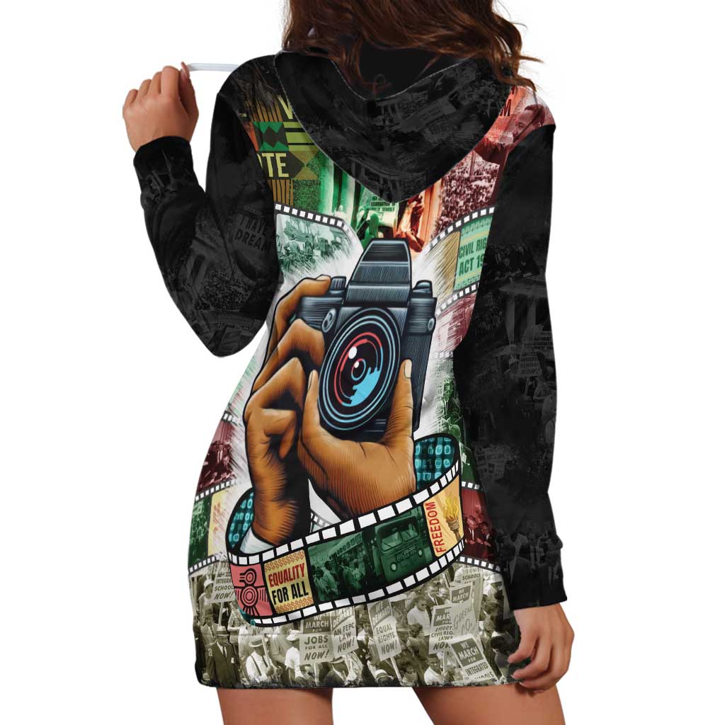 Heritage in Frames Civil Rights Leaders Hoodie Dress African-American Photography - Wonder Print Shop