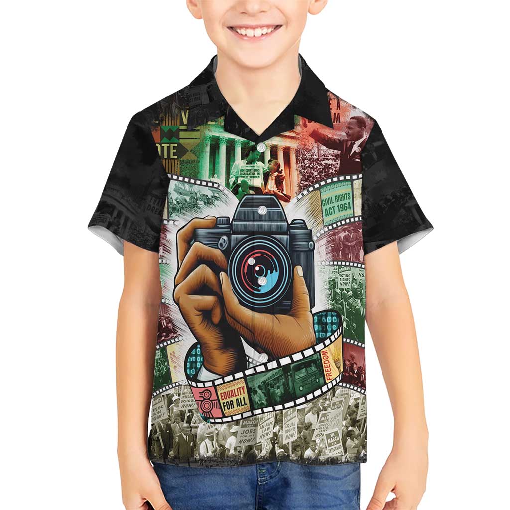 Heritage in Frames Civil Rights Leaders Kid Hawaiian Shirt African-American Photography - Wonder Print Shop