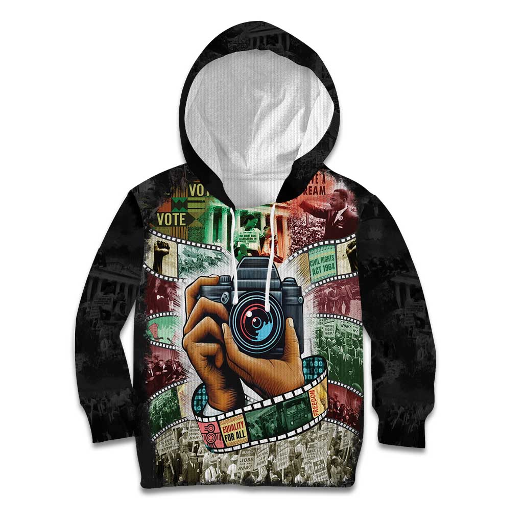 Heritage in Frames Civil Rights Leaders Kid Hoodie African-American Photography - Wonder Print Shop