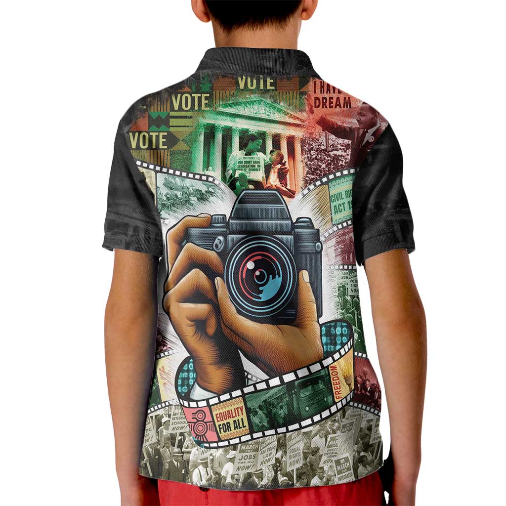 Heritage in Frames Civil Rights Leaders Kid Polo Shirt African-American Photography - Wonder Print Shop