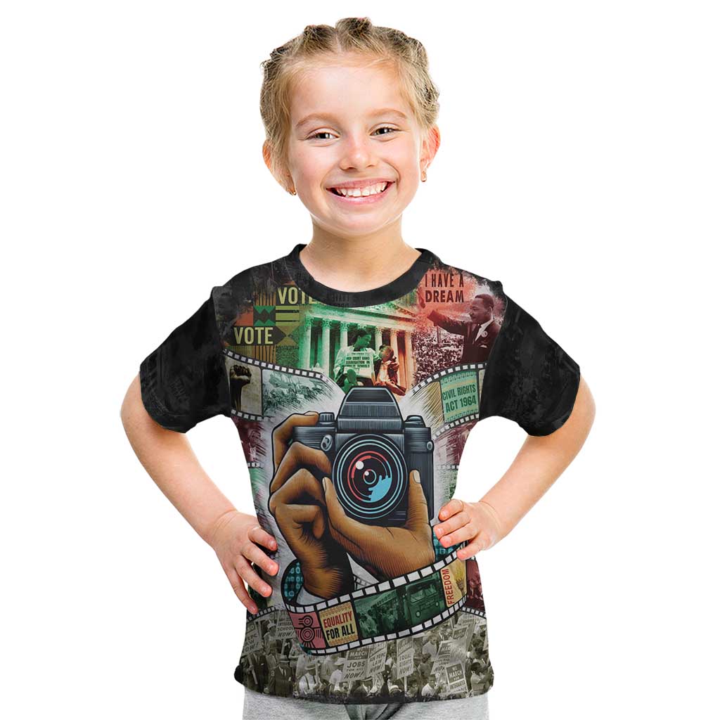 Heritage in Frames Civil Rights Leaders Kid T Shirt African-American Photography - Wonder Print Shop