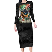 Heritage in Frames Civil Rights Leaders Long Sleeve Bodycon Dress African-American Photography - Wonder Print Shop