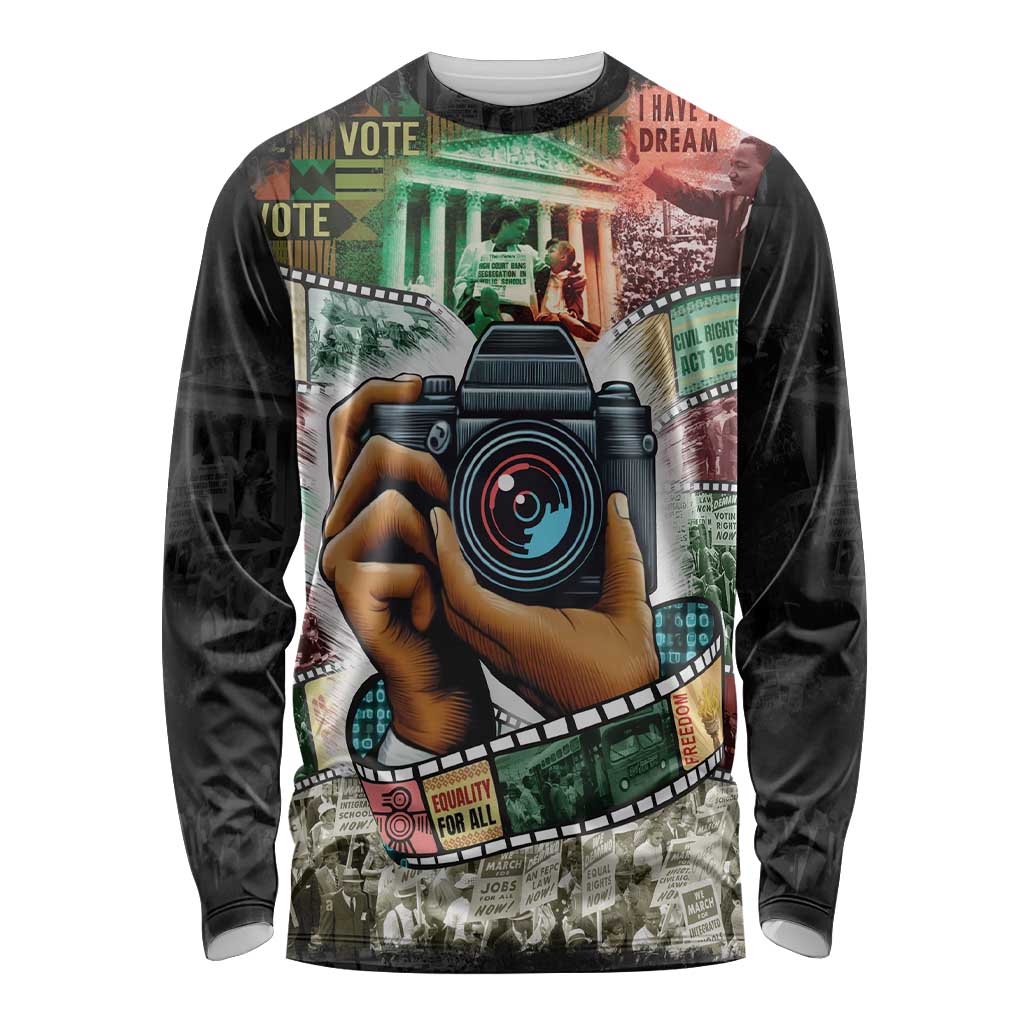 Heritage in Frames Civil Rights Leaders Long Sleeve Shirt African-American Photography - Wonder Print Shop