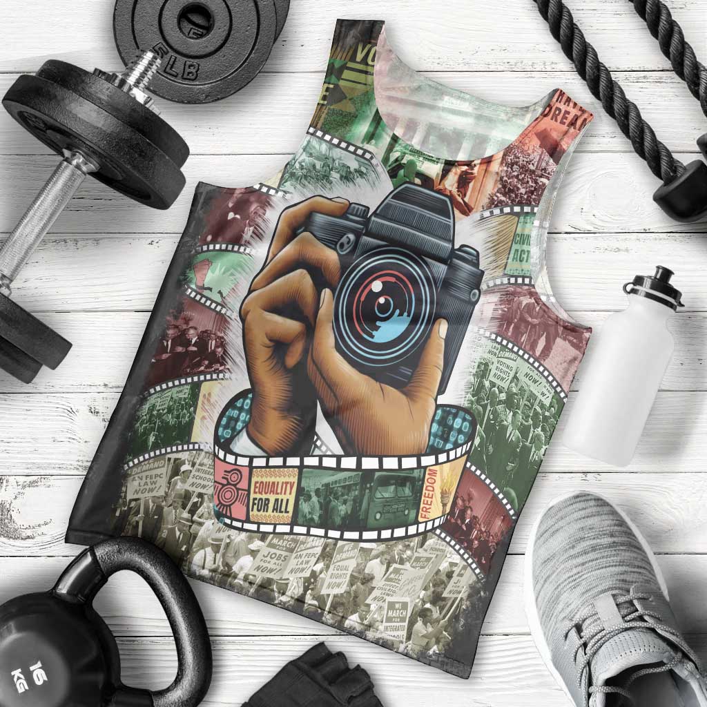 Heritage in Frames Civil Rights Leaders Men Tank Top African-American Photography - Wonder Print Shop