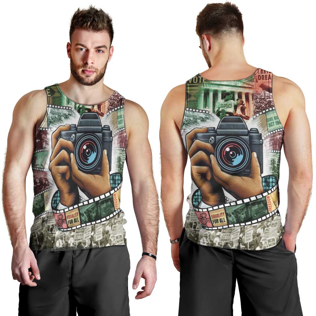 Heritage in Frames Civil Rights Leaders Men Tank Top African-American Photography - Wonder Print Shop