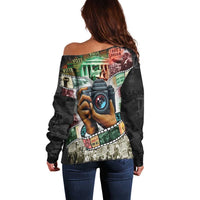 Heritage in Frames Civil Rights Leaders Off Shoulder Sweater African-American Photography - Wonder Print Shop
