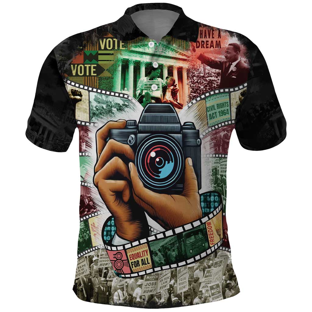 Heritage in Frames Civil Rights Leaders Polo Shirt African-American Photography - Wonder Print Shop