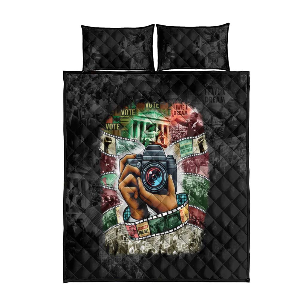 Heritage in Frames Civil Rights Leaders Quilt Bed Set African-American Photography - Wonder Print Shop