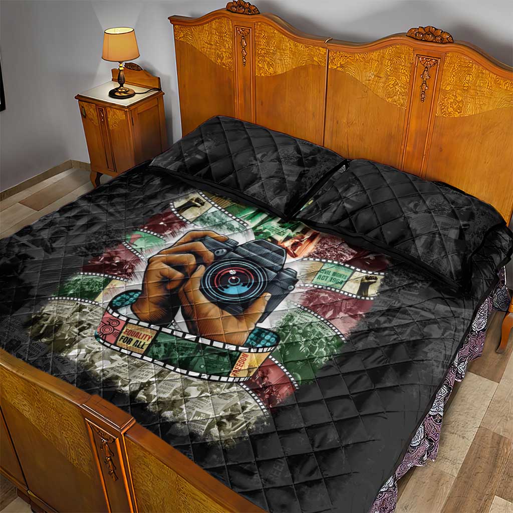 Heritage in Frames Civil Rights Leaders Quilt Bed Set African-American Photography - Wonder Print Shop