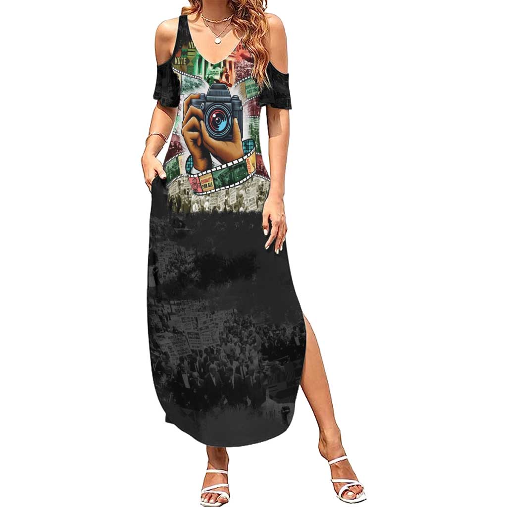 Heritage in Frames Civil Rights Leaders Summer Maxi Dress African-American Photography - Wonder Print Shop