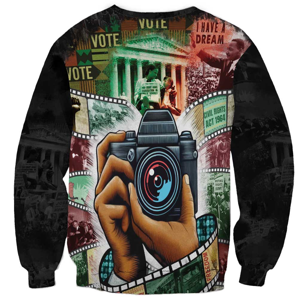 Heritage in Frames Civil Rights Leaders Sweatshirt African-American Photography - Wonder Print Shop