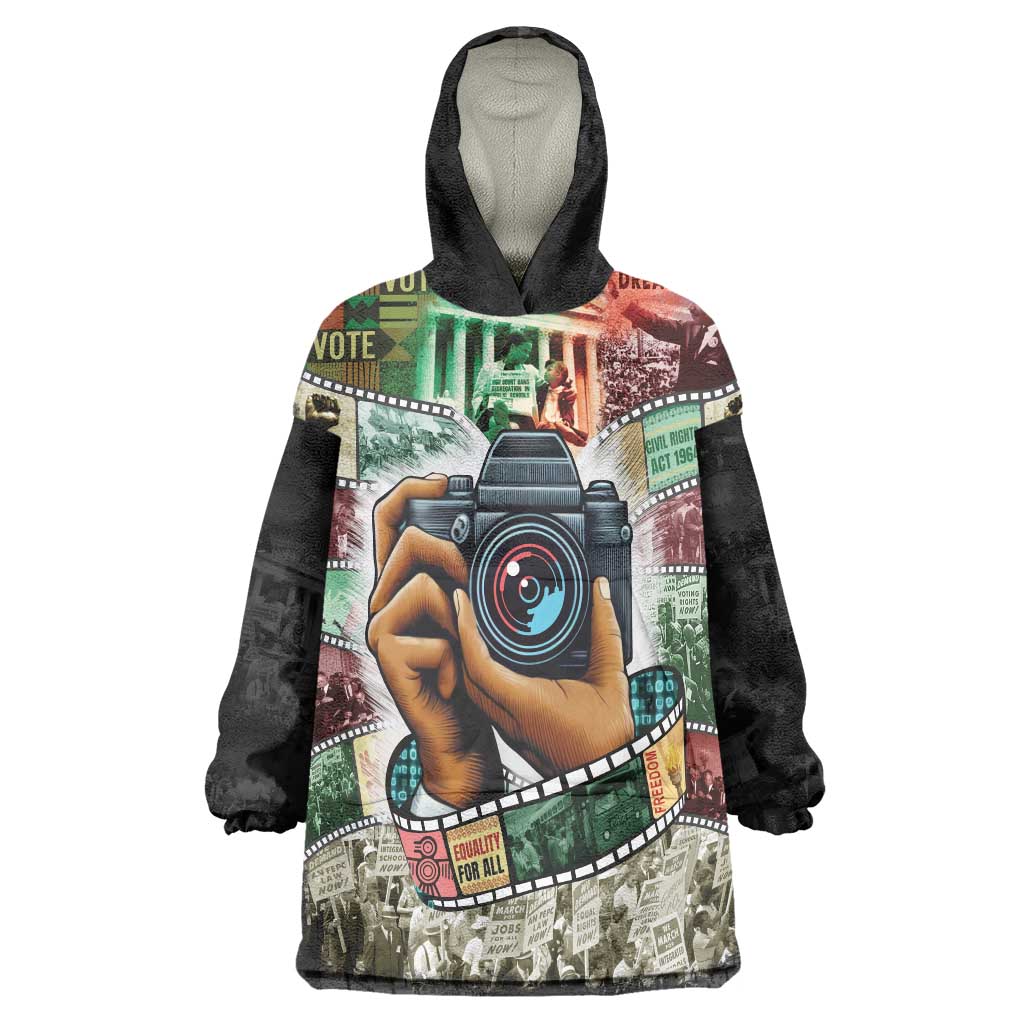 Heritage in Frames Civil Rights Leaders Wearable Blanket Hoodie African-American Photography - Wonder Print Shop