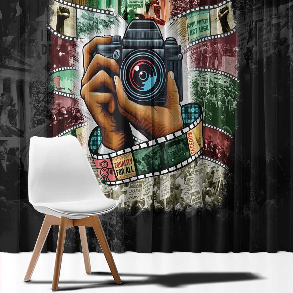 Heritage in Frames Civil Rights Leaders Window Curtain African-American Photography - Wonder Print Shop