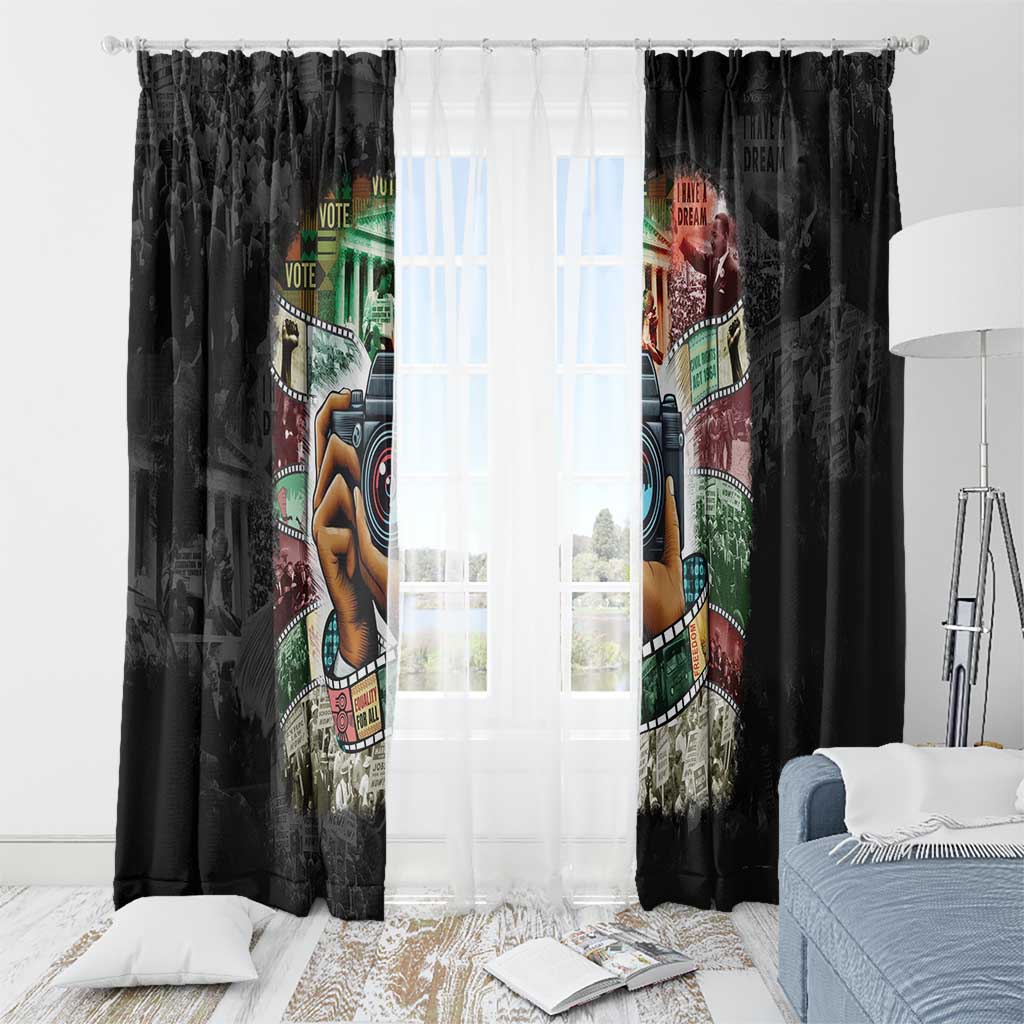 Heritage in Frames Civil Rights Leaders Window Curtain African-American Photography - Wonder Print Shop