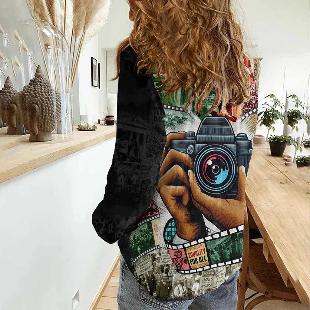 Heritage in Frames Civil Rights Leaders Women Casual Shirt African-American Photography - Wonder Print Shop