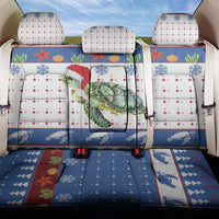 Turtle Xmas Back Car Seat Cover Green Sea Turtle Merry Christmas - Wonder Print Shop