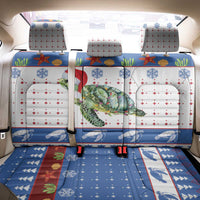 Turtle Xmas Back Car Seat Cover Green Sea Turtle Merry Christmas - Wonder Print Shop