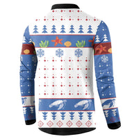 Turtle Xmas Button Sweatshirt Green Sea Turtle Merry Christmas - Wonder Print Shop