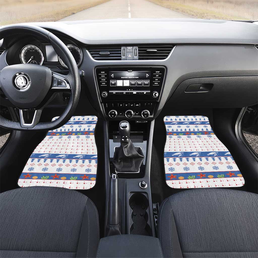 Turtle Xmas Car Mats Green Sea Turtle Merry Christmas - Wonder Print Shop