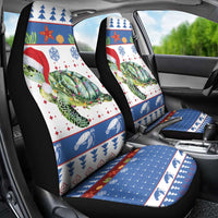 Turtle Xmas Car Seat Cover Green Sea Turtle Merry Christmas - Wonder Print Shop