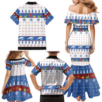 Turtle Xmas Family Matching Mermaid Dress and Hawaiian Shirt Green Sea Turtle Merry Christmas - Wonder Print Shop