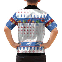 Turtle Xmas Family Matching Off Shoulder Maxi Dress and Hawaiian Shirt Green Sea Turtle Merry Christmas - Wonder Print Shop