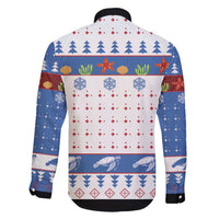 Turtle Xmas Family Matching Puletasi and Hawaiian Shirt Green Sea Turtle Merry Christmas - Wonder Print Shop