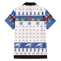 Turtle Xmas Family Matching Short Sleeve Bodycon Dress and Hawaiian Shirt Green Sea Turtle Merry Christmas - Wonder Print Shop