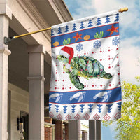 Turtle Xmas Garden Flag Green Sea Turtle Merry Christmas - Wonder Print Shop