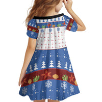 Turtle Xmas Kid Short Sleeve Dress Green Sea Turtle Merry Christmas - Wonder Print Shop