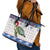 Turtle Xmas Leather Tote Bag Green Sea Turtle Merry Christmas - Wonder Print Shop