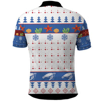Turtle Xmas Polo Shirt Green Sea Turtle Merry Christmas - Wonder Print Shop