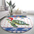 Turtle Xmas Round Carpet Green Sea Turtle Merry Christmas