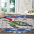 Turtle Xmas Round Carpet Green Sea Turtle Merry Christmas