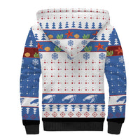 Turtle Xmas Sherpa Hoodie Green Sea Turtle Merry Christmas - Wonder Print Shop