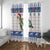 Turtle Xmas Window Curtain Green Sea Turtle Merry Christmas - Wonder Print Shop