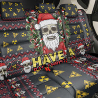 Skull Have A Rad Christmas Back Car Seat Cover Santa Skull - Wonder Print Shop