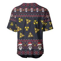 Skull Have A Rad Christmas Baseball Jersey Santa Skull - Wonder Print Shop