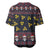 Skull Have A Rad Christmas Baseball Jersey Santa Skull - Wonder Print Shop