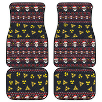 Skull Have A Rad Christmas Car Mats Santa Skull - Wonder Print Shop