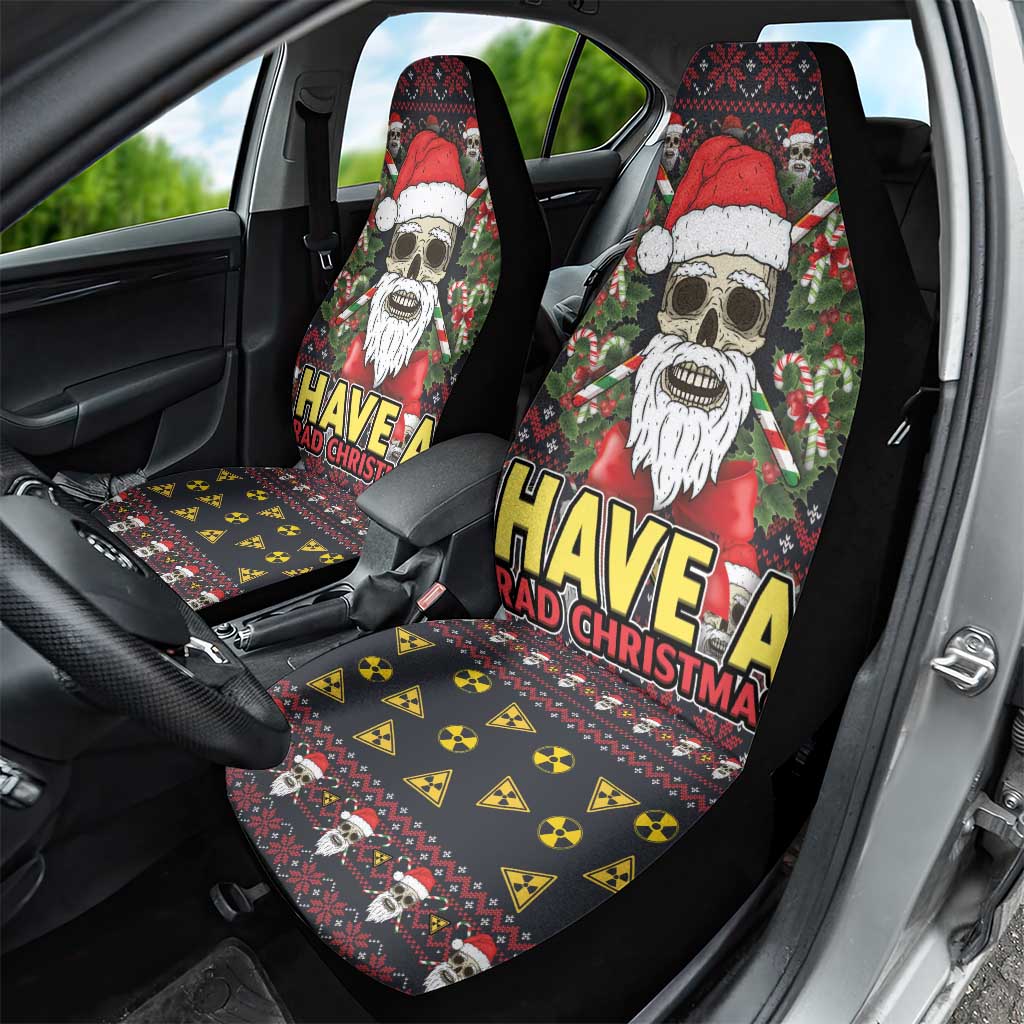 Skull Have A Rad Christmas Car Seat Cover Santa Skull - Wonder Print Shop
