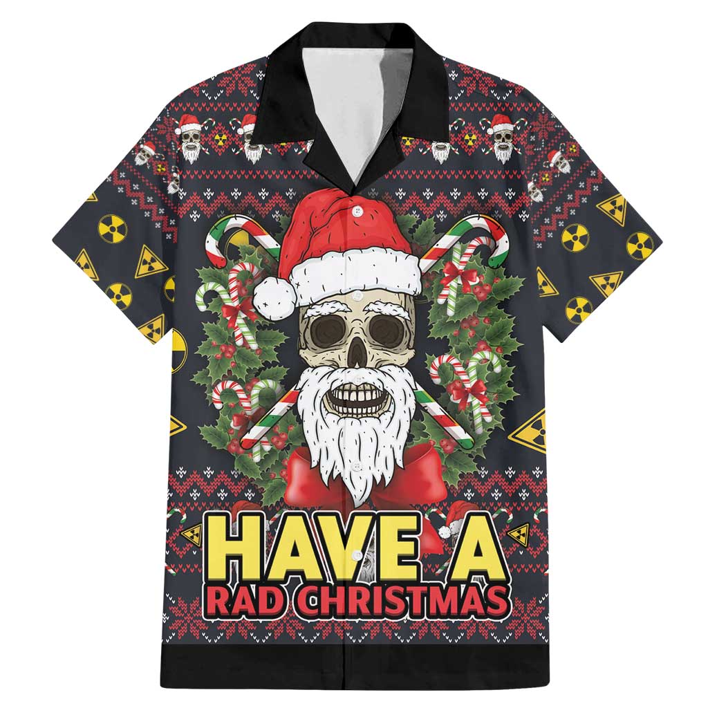 Skull Have A Rad Christmas Family Matching Mermaid Dress and Hawaiian Shirt Santa Skull - Wonder Print Shop