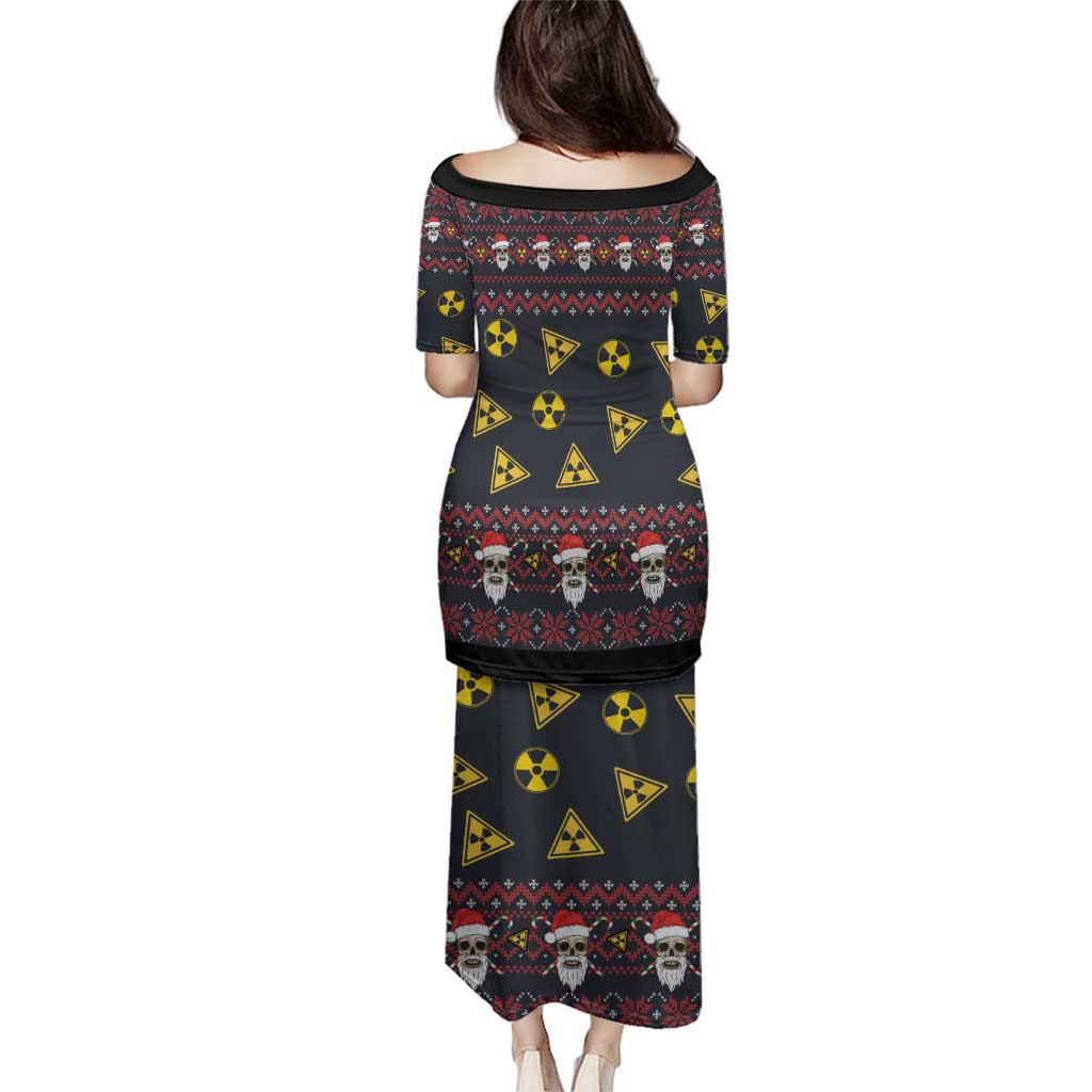 Skull Have A Rad Christmas Family Matching Puletasi and Hawaiian Shirt Santa Skull - Wonder Print Shop