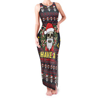 Skull Have A Rad Christmas Family Matching Tank Maxi Dress and Hawaiian Shirt Santa Skull - Wonder Print Shop