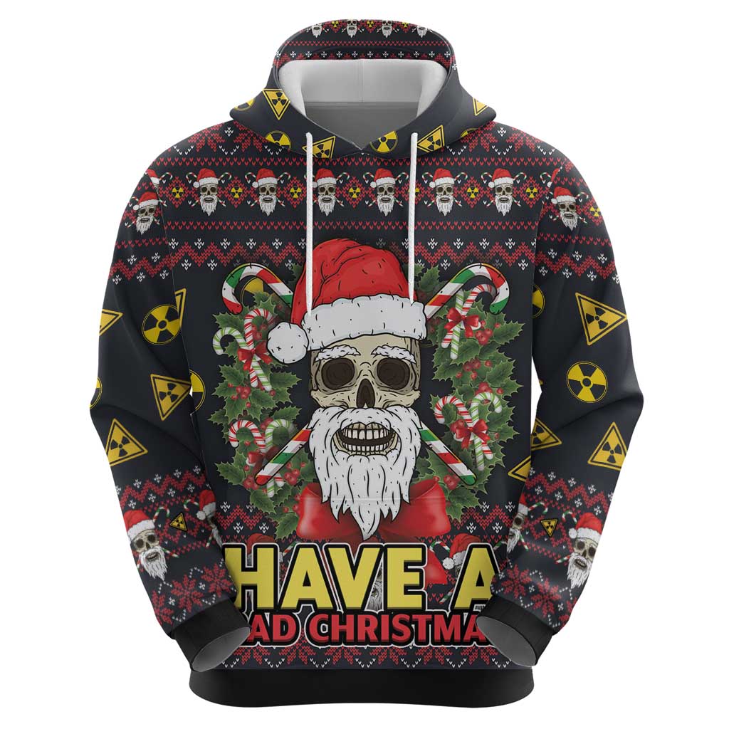 Skull Have A Rad Christmas Hoodie Santa Skull - Wonder Print Shop