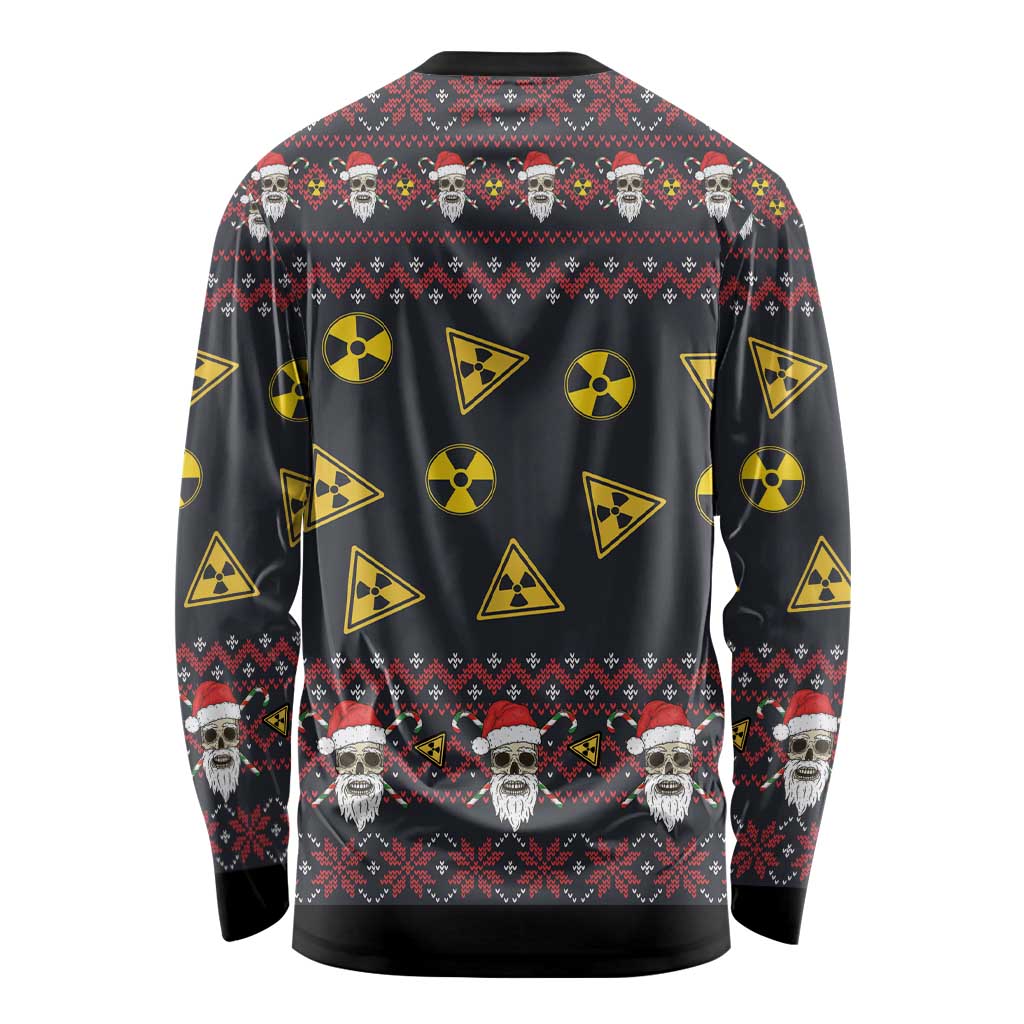 Skull Have A Rad Christmas Long Sleeve Shirt Santa Skull - Wonder Print Shop