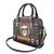 Skull Have A Rad Christmas Shoulder Handbag Santa Skull