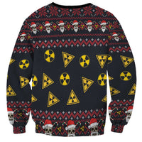 Skull Have A Rad Christmas Sweatshirt Santa Skull - Wonder Print Shop
